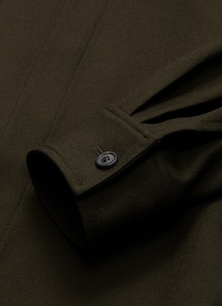  - SOLID HOMME - Belted wool twill shirt jacket