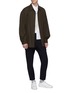 Figure View - Click To Enlarge - SOLID HOMME - Belted wool twill shirt jacket