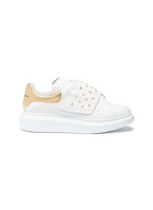 Main View - Click To Enlarge - ALEXANDER MCQUEEN - 'Oversized Sneaker' in leather with stud strap