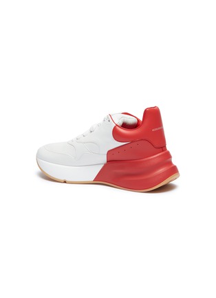 Detail View - Click To Enlarge - ALEXANDER MCQUEEN - Oversized outsole colourblock leather sneakers