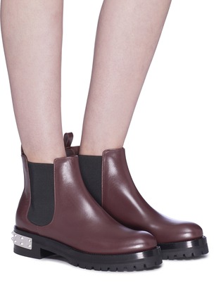 Figure View - Click To Enlarge - ALEXANDER MCQUEEN - 'Mod' leather Chelsea boots