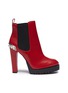 Main View - Click To Enlarge - ALEXANDER MCQUEEN - Studded plate platform ankle Chelsea boots