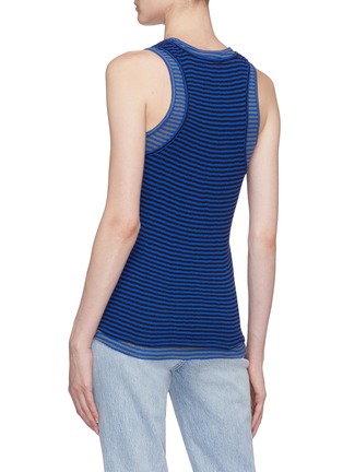 Back View - Click To Enlarge - PROENZA SCHOULER - PSWL layering stripe tank top