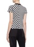 Back View - Click To Enlarge - PROENZA SCHOULER - PSWL checkerboard panelled baby T-shirt
