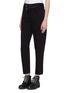 Front View - Click To Enlarge - PROENZA SCHOULER - PSWL 'Skater' belted cropped jeans