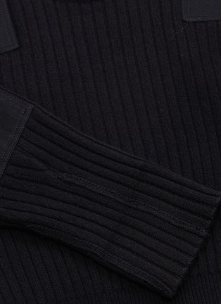  - PROENZA SCHOULER - PSWL canvas patch cropped rib knit sweater