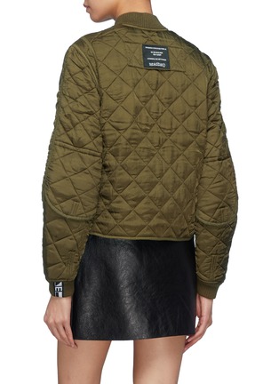 Back View - Click To Enlarge - PROENZA SCHOULER - PSWL care label appliqué quilted jacket