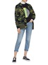 Figure View - Click To Enlarge - PROENZA SCHOULER - PSWL graphic print shrunken raglan sweatshirt