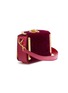 Figure View - Click To Enlarge - ALEXANDER MCQUEEN - 'Box Bag 16' in velvet and leather