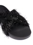Detail View - Click To Enlarge - FIGS BY FIGUEROA - 'Figomatic' cross strap tinsel slide sandals