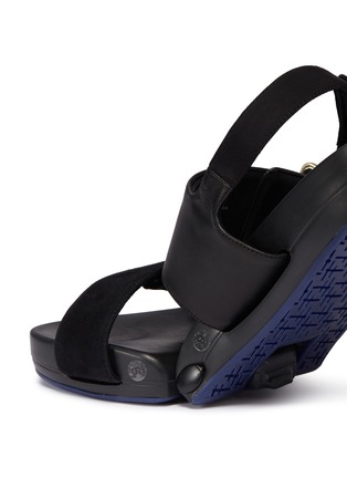  - FIGS BY FIGUEROA - 'Figulous' suede and leather slingback sandals
