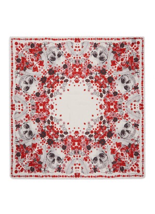 Main View - Click To Enlarge - ALEXANDER MCQUEEN - Muse Skull modal-wool scarf