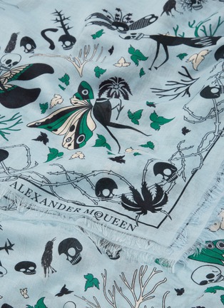 Detail View - Click To Enlarge - ALEXANDER MCQUEEN - Magic Night modal-wool scarf