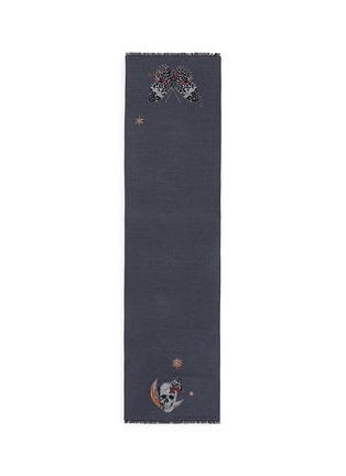 Main View - Click To Enlarge - ALEXANDER MCQUEEN - Moonlight wool blend scarf