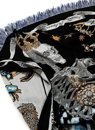 Detail View - Click To Enlarge - ALEXANDER MCQUEEN - Night Fairy wool-blend scarf