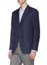 Front View - Click To Enlarge - EIDOS - Felted wool blazer