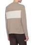 Back View - Click To Enlarge - EIDOS - Colourblock stripe cashmere sweater