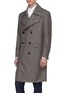Front View - Click To Enlarge - EIDOS - Double breasted wool melton trench coat