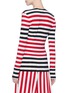 Back View - Click To Enlarge - NORMA KAMALI - Stripe long sleeve top