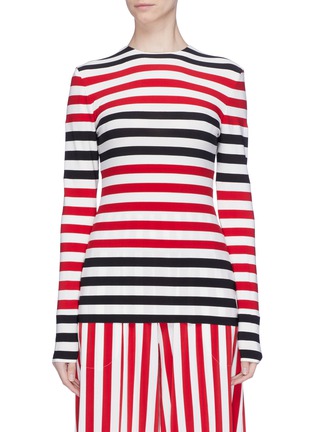 Main View - Click To Enlarge - NORMA KAMALI - Stripe long sleeve top