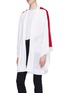 Detail View - Click To Enlarge - NORMA KAMALI - Belted stripe sleeve robe jacket