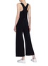 Back View - Click To Enlarge - NORMA KAMALI - Cross back wide leg jumpsuit