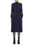 Main View - Click To Enlarge - PHILOSOPHY DI LORENZO SERAFINI - Lace panel pleated button dress
