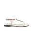 Main View - Click To Enlarge - PEDDER RED - 'Daniel' strass T-Bar leather sandals