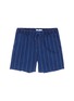 Main View - Click To Enlarge - TOPMAN - Raw cuff pinstripe denim shorts