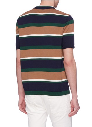 Back View - Click To Enlarge - TOPMAN - Stripe knit T-shirt