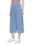 Front View - Click To Enlarge - TOPSHOP - Smocked waist denim culottes