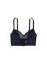 Main View - Click To Enlarge - TOPSHOP - 'Annie' lace panel satin bralette
