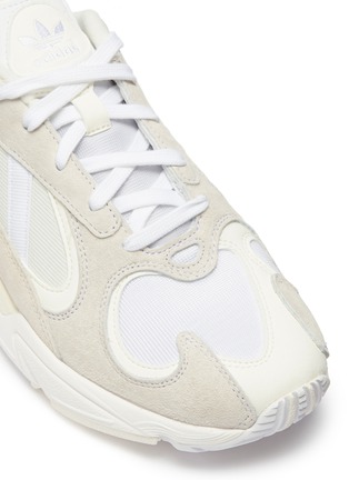 Detail View - Click To Enlarge - ADIDAS - 'Yung-1' leather panel mesh sneakers
