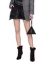 Figure View - Click To Enlarge - SAINT LAURENT - 'Pyramid' leather clutch