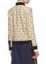 Back View - Click To Enlarge - GUCCI - Rose print marocain pussybow jacket