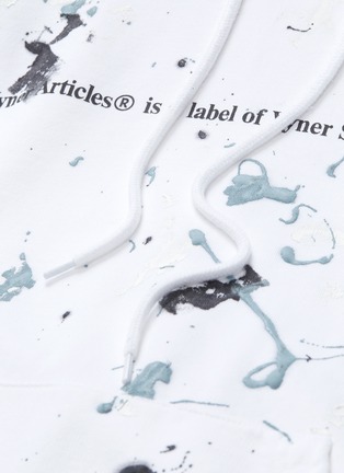  - VYNER ARTICLES - Paint splatter logo graphic print hoodie