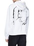 Back View - Click To Enlarge - VYNER ARTICLES - Paint splatter logo graphic print hoodie