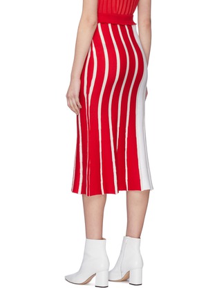 Back View - Click To Enlarge - PH5 - 'Hazel' colourblock stripe knit skirt