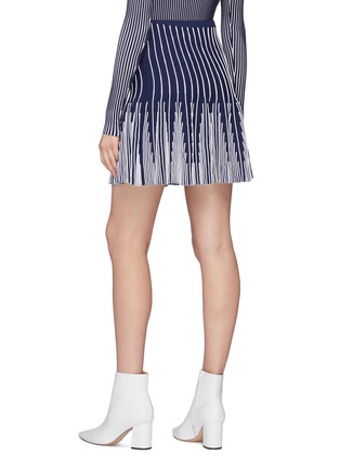 Back View - Click To Enlarge - PH5 - 'Ivy' stripe knit flared skirt