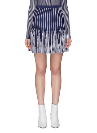 Main View - Click To Enlarge - PH5 - 'Ivy' stripe knit flared skirt