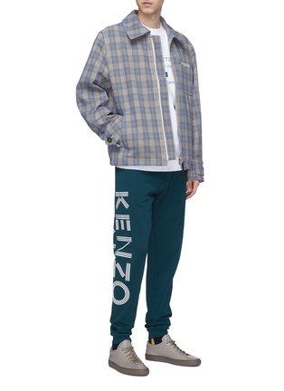 Figure View - Click To Enlarge - KENZO - Logo print outseam jogging pants