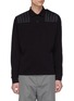 Main View - Click To Enlarge - MONCLER - x Craig Green quilted shoulder panel long sleeve polo shirt