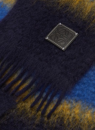 Detail View - Click To Enlarge - LOEWE - Varsity stripe mohair-wool scarf