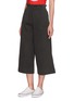 Front View - Click To Enlarge - TOPSHOP - Smocked waist denim culottes