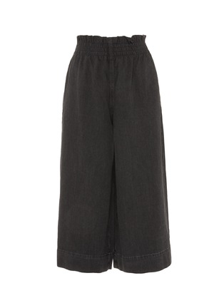 Main View - Click To Enlarge - TOPSHOP - Smocked waist denim culottes