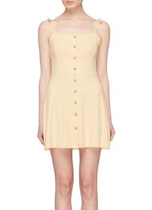 Main View - Click To Enlarge - TOPSHOP - Button front rib knit camisole dress