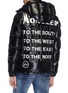 Back View - Click To Enlarge - MONCLER - x Fragment Hiroshi Fujiwara 'Makinnon' logo slogan print hooded down puffer jacket
