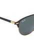 Detail View - Click To Enlarge - RAY-BAN - 'RB3596' metal round sunglasses