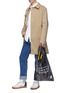 Figure View - Click To Enlarge - MAISON MARGIELA - PVC coated leather tote bag