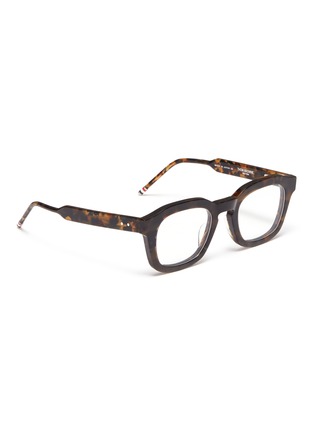 Figure View - Click To Enlarge - THOM BROWNE  - 'Tokyo' tortoiseshell acetate square optical glasses